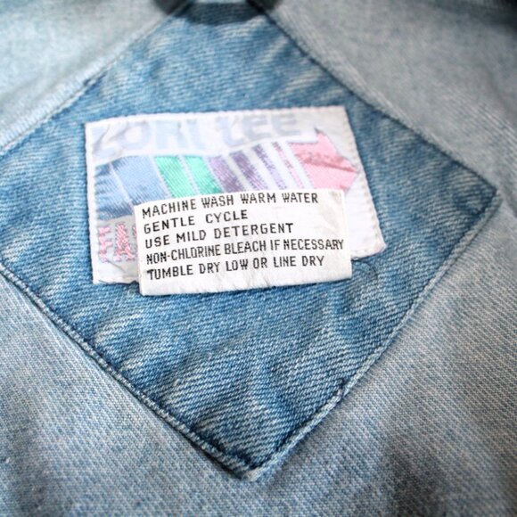 Vintage 80s Faded Painted Girls Jean Jacket, MANDY, Size 10 - Picture 11 of 11